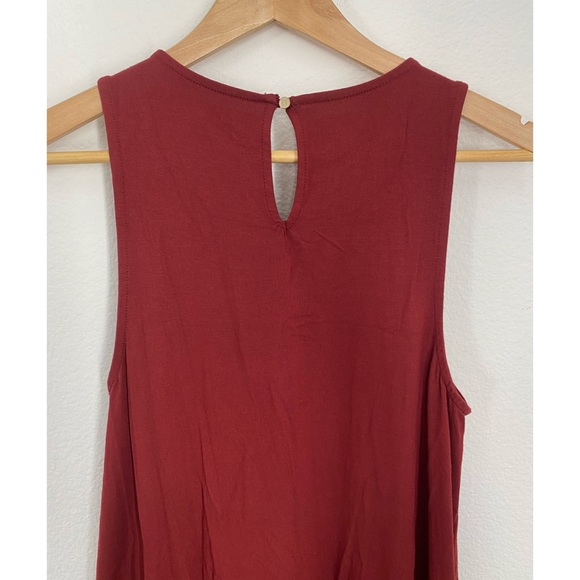 AnnTaylor Loft Beach • Burnt Red Sleeveless Blouse - Picture 10 of 12